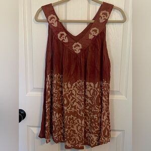 Papa Vancouver “Free Size”(S-XL) Women’s Boho Style Sleeveless Flowy Rayon Top